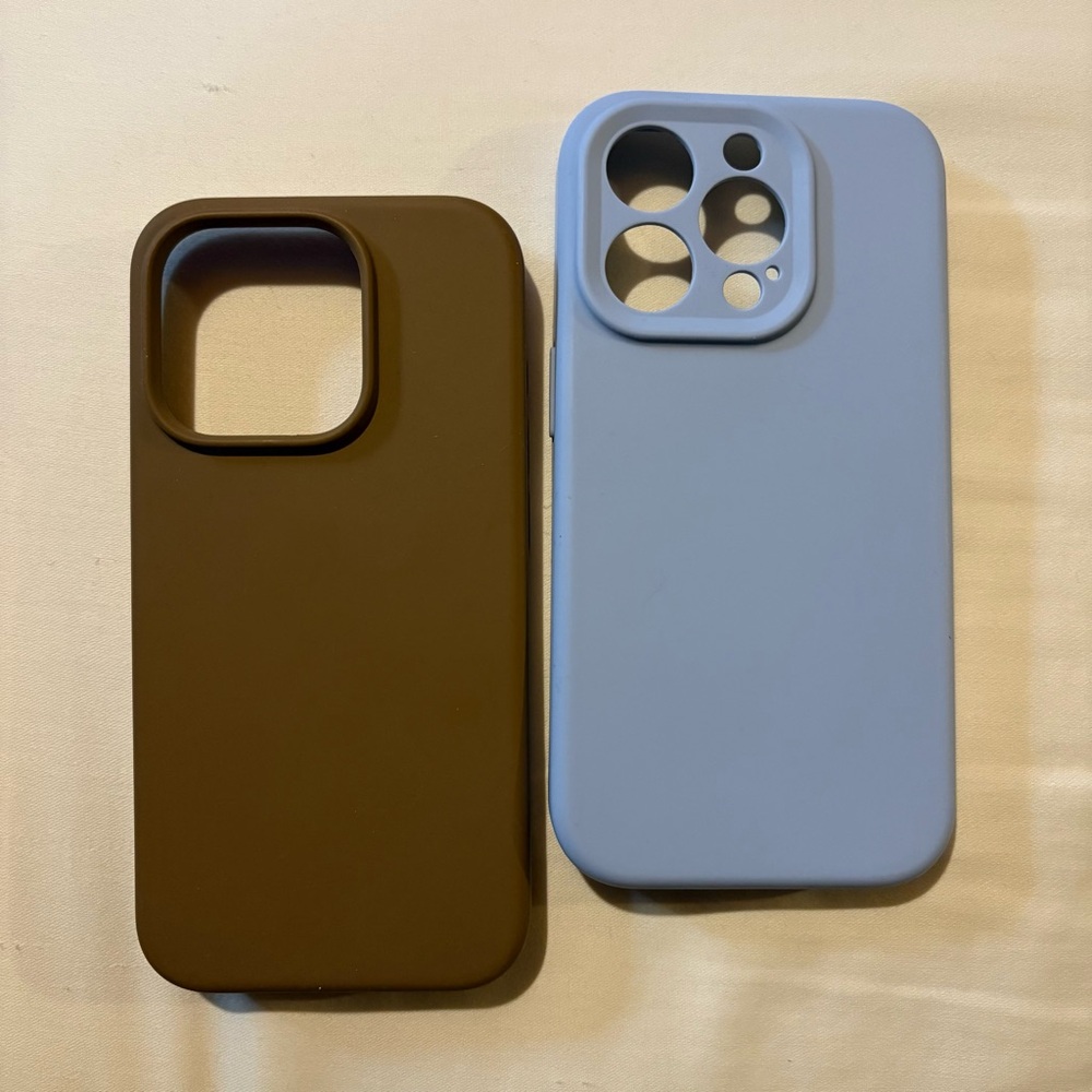 iPhone 15 Pro 2 pack silicone case